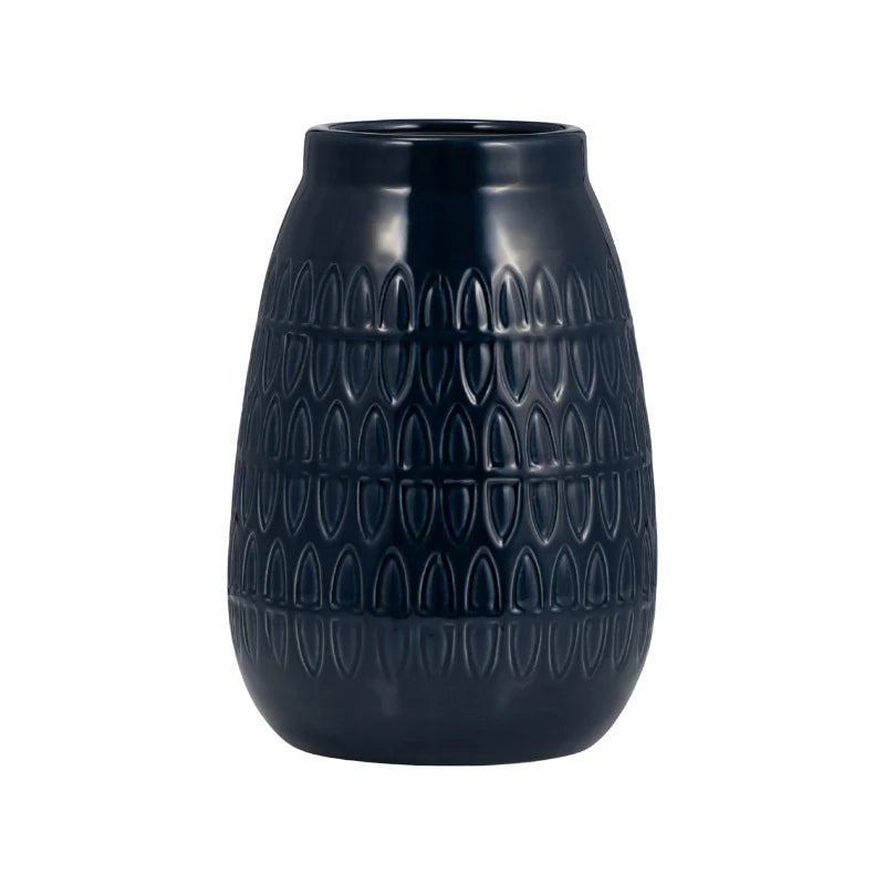 Navy Milk Vase
